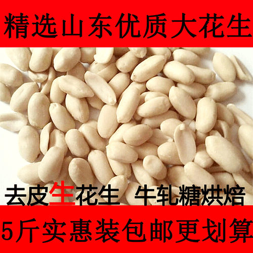2025年去皮生花生米脱皮花生仁整粒煮花生汤牛轧糖烘焙原料真空装 - 图0