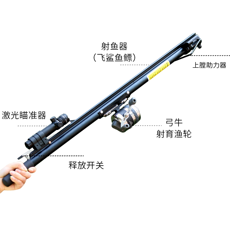 新款射鱼神器高精度鱼竿激光打鱼器鱼镖全自动鱼枪专用鳔射鱼弹弓 - 图1