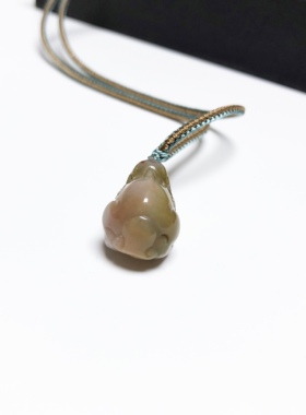 D831# 老矿盐源玛瑙貔貅吊坠21.8*13.9*13.8mm 重6.23克