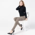 逸 2019 mới quần len họa tiết da báo mỏng phần quần legging nữ dày phần dẫm lên chân quần mặc chân quần quần ấm - Quần nóng lên quần tất nữ lót lông Quần nóng lên