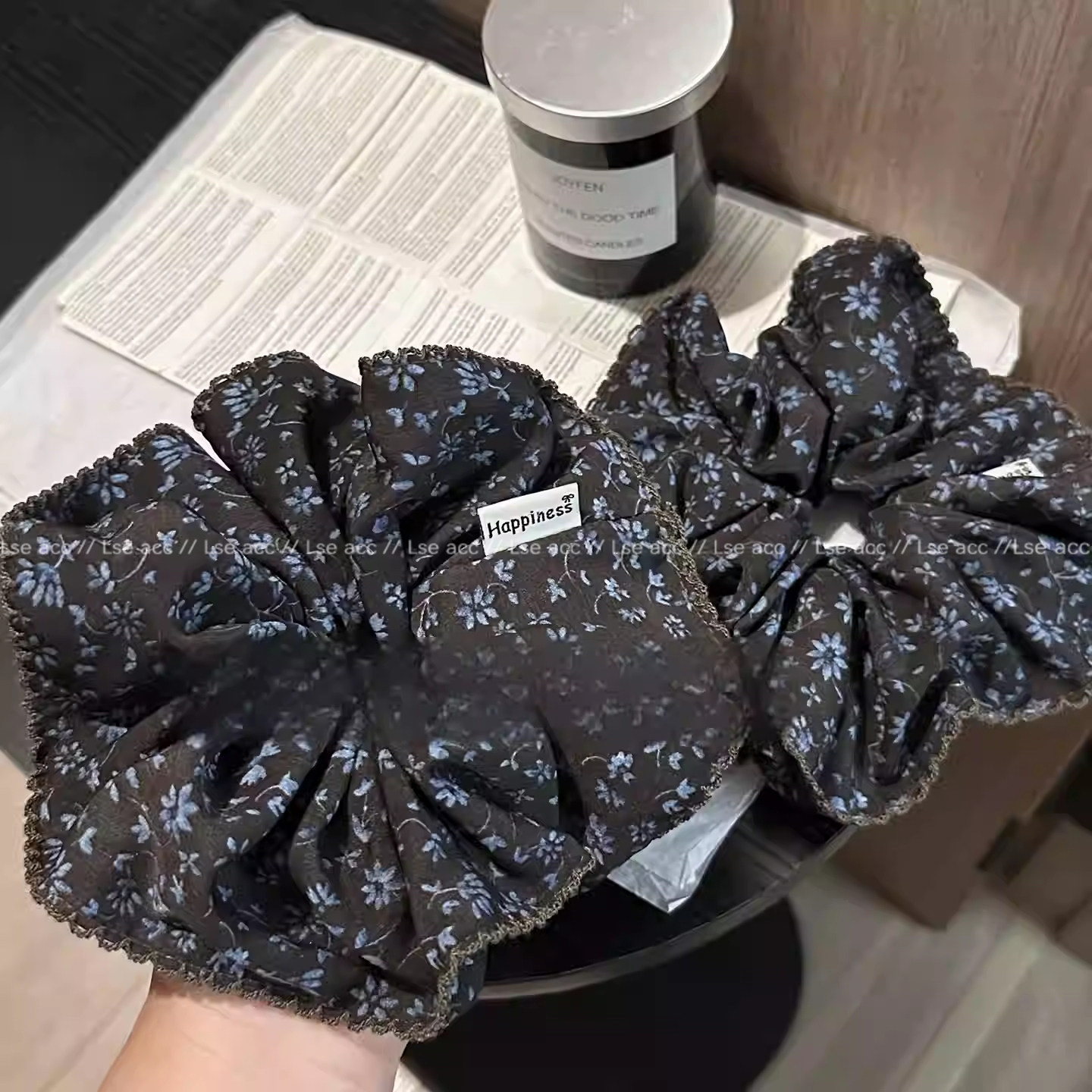 韩国时尚高级感印花大肠发圈女2025新款气质马尾皮筋弹力耐用头绳,淘宝优惠券,粉丝福利购,淘宝优惠卷