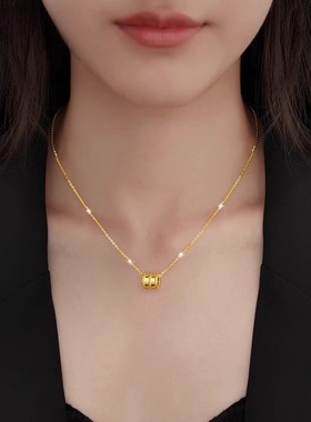 【深圳水贝】小蛮腰金吊坠项链