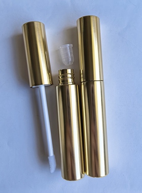 金色睫毛膏管空瓶子10ml睫毛雨衣眼线液精华液唇彩刷遮瑕管包材