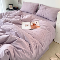 Winter thickened pure cotton mill wool quilt cover 1 5 Single piece Single 150 * 200 All cotton quilt cover Dormitory Bed Linen three sets