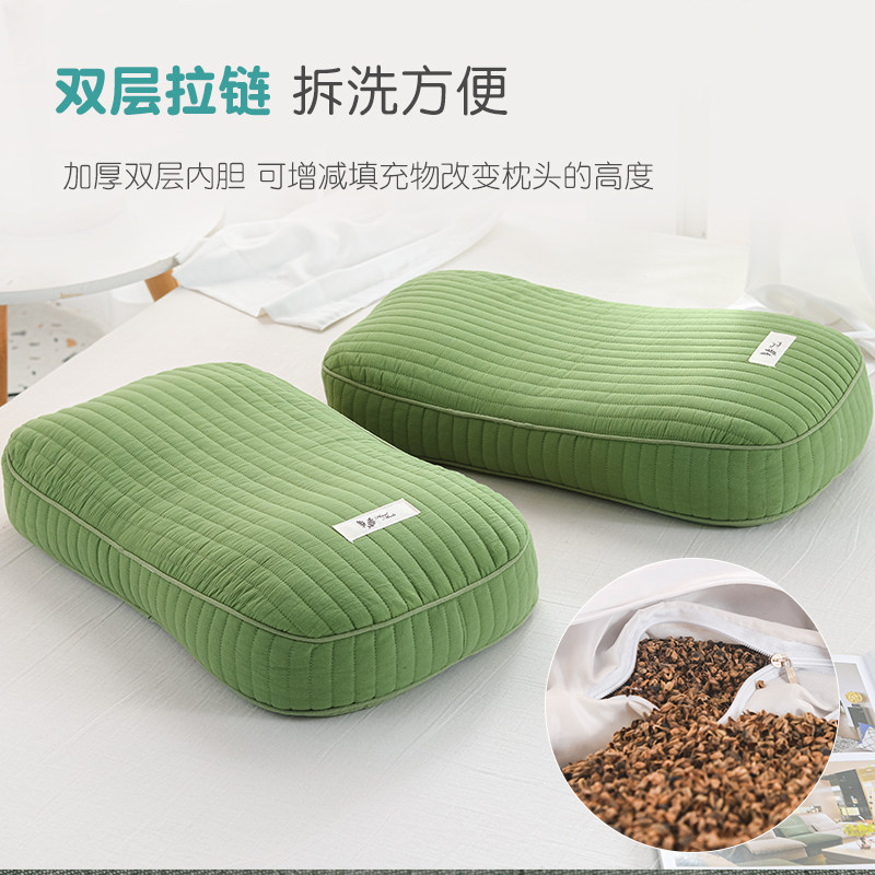 全荞麦皮壳护颈椎助睡眠成人枕芯 佐唯爱枕头/枕芯