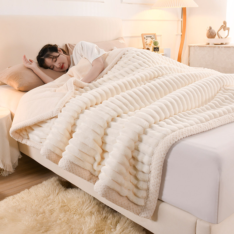 加厚珊瑚绒毯子沙发拉舍尔加绒被子 佐唯爱休闲毯/毛毯/绒毯