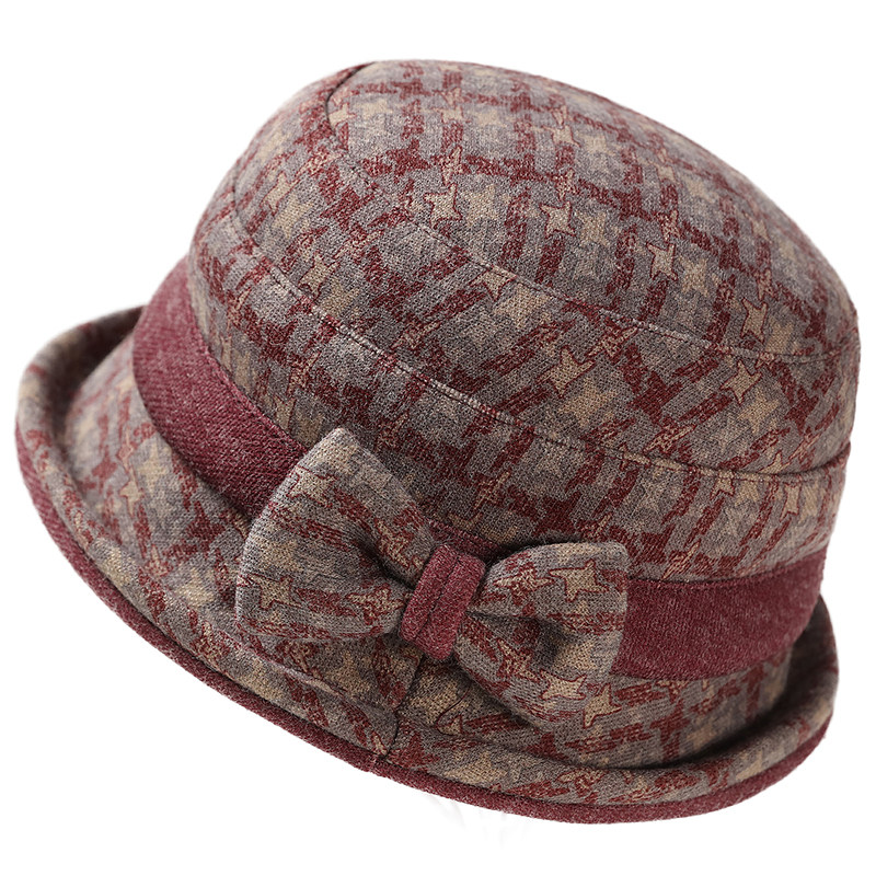 中老年人帽子女秋冬季妈妈毛呢礼帽加厚老人奶奶布盆帽休闲渔夫帽,淘宝优惠券,粉丝福利购,淘宝优惠卷