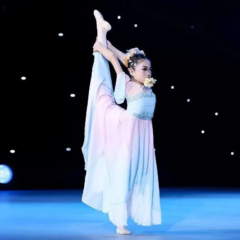 桃李杯儿童表演服簪花引舞蹈服飘逸剧目艺考服汉唐古典舞演出服女,淘宝优惠券,粉丝福利购,淘宝优惠卷