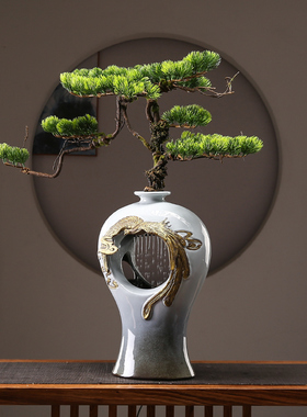 凤凰龙家居装饰品工艺品流水摆件