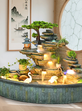 假山流水摆件循环水景喷泉装饰
