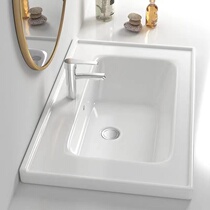 Table-top Taichung basin semi-embedded single-basin integrated ceramic cabinet basin pool toilet washing home wash-face wash basin