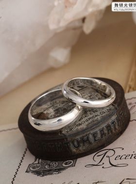 泰国纯银欧式情侣指环对戒