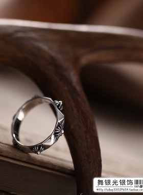 泰国饰品纯银小巧摇滚风尾戒
