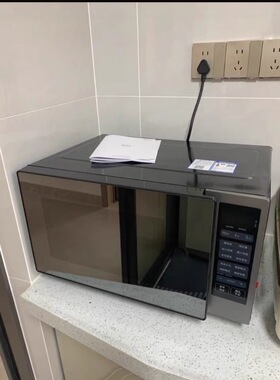 美的微波炉PC23W6变频家用平板微烤一体机智能杀菌一件断电23L
