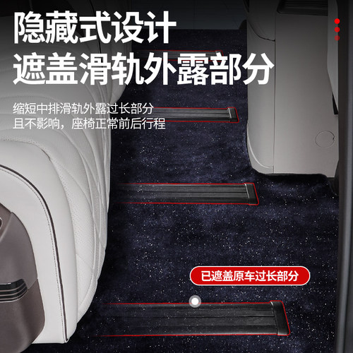 适用于腾势D9中排星空地毯二排满天星绒面环保丝圈脚垫内饰改装件 - 图1