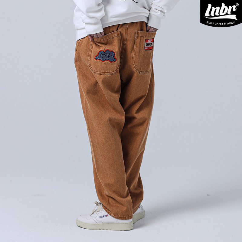 lnbr x shakewell联名款秋冬立体剪裁休闲裤男宽松百搭时尚工装裤,淘宝优惠券,粉丝福利购,淘宝优惠卷