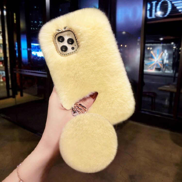 苹果17ProMax真毛茸茸手机壳iPhone16獭兔毛绒套15plus适用14女13,淘宝优惠券,粉丝福利购,淘宝优惠卷