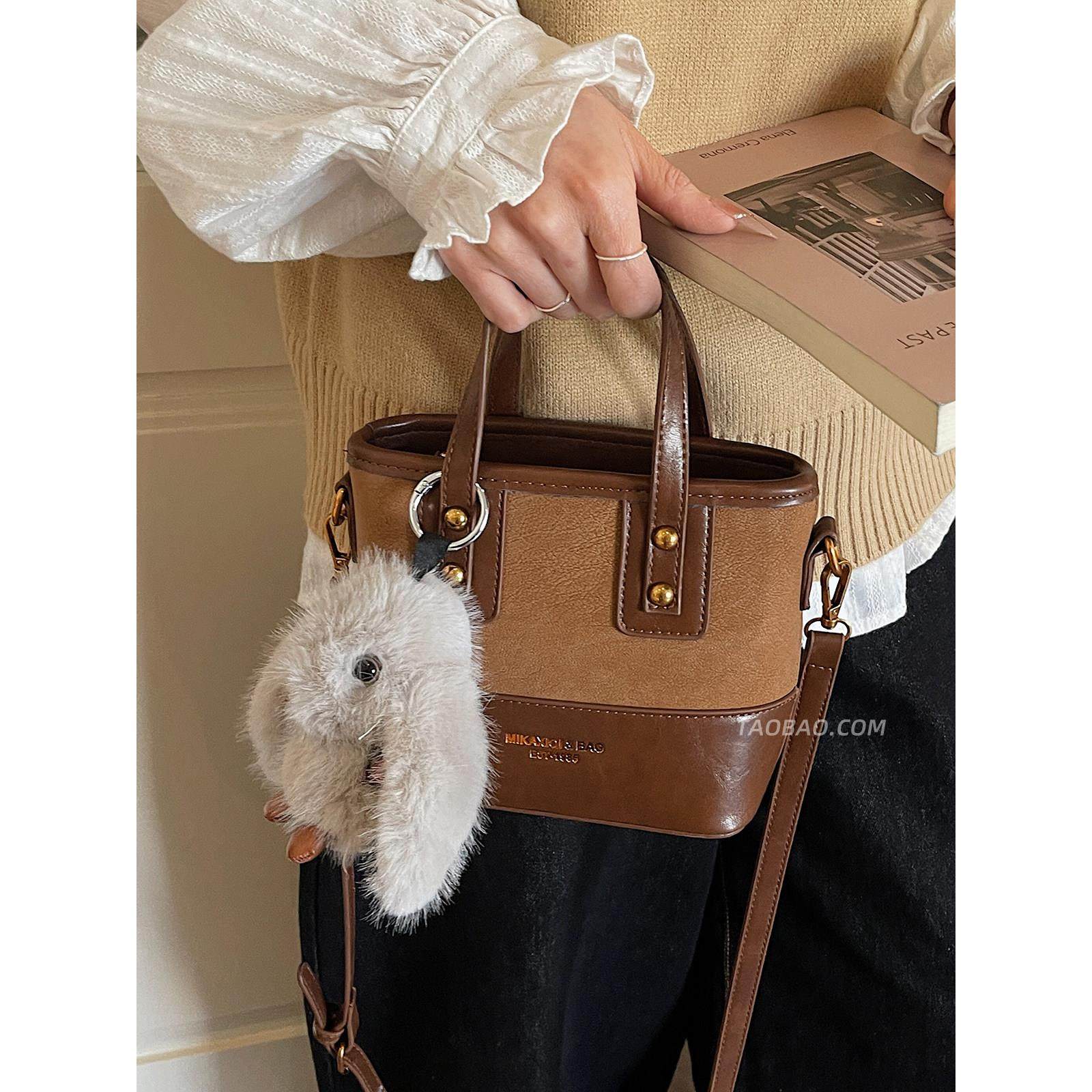 精致超火小包包2026新款时尚百搭女式斜挎包迷你手提水桶包小拎包,淘宝优惠券,粉丝福利购,淘宝优惠卷