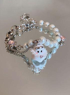 超闪锆石小蛮腰钛钢手镯