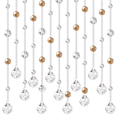 珠帘隔断帘装饰卫生间门帘客厅过道水晶吊帘挂帘欧式家用网红珠链 虎窝淘