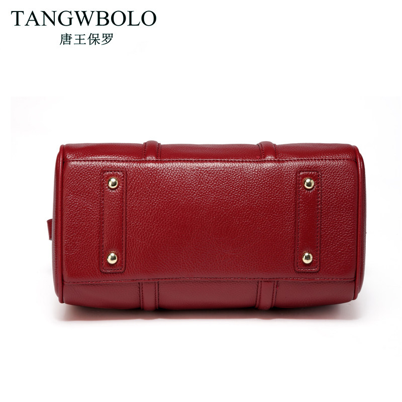 真皮2020新款女士大容量波士顿包 唐王保罗女士包袋