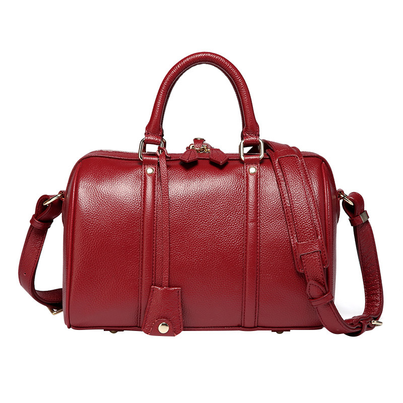 真皮2020新款女士大容量波士顿包 唐王保罗女士包袋