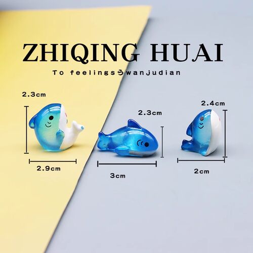 独立盲袋迷你微缩小鲨鱼海洋生物仿真动物模型一套模型玩具摆件 - 图2