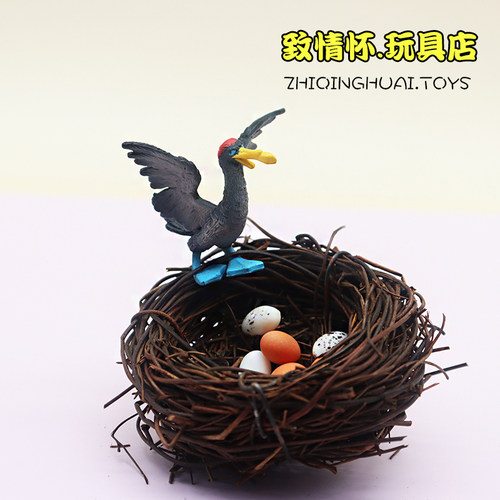 微缩迷你超仿真小鸟动物鸟蛋袖珍一套微景观diy创意食玩摆件玩具 - 图0