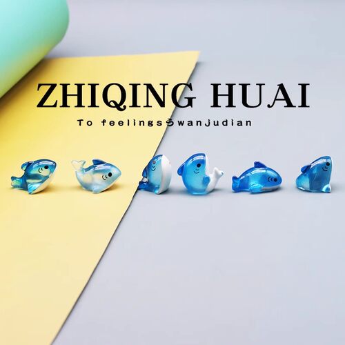 独立盲袋迷你微缩小鲨鱼海洋生物仿真动物模型一套模型玩具摆件 - 图1