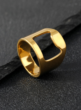 不锈钢饰品开瓶器指环激光切割