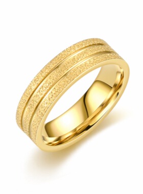 钛钢戒指气质ing风潮小众