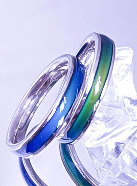 小众智能感温温感变色戒指