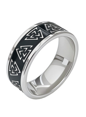欧美复古风钛钢戒指时尚腐蚀抹油男士指环亚马逊希音货源厂家
