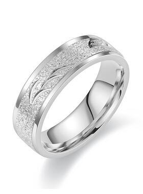 钛钢情侣戒指环时尚百搭手饰品