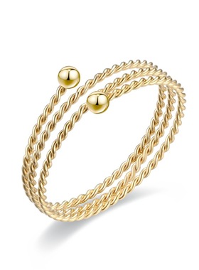 开口钛钢戒指女简约活口