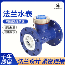 Large calibre LXL80200 flange water meter industrial horizontal screw-wing explosion protection Ningbo National Label