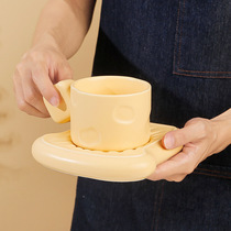 Cream Wind mug minimalist for afternoon tea coffee cups Saucer Cups of Mark Cups Cups Ceramics High Face Value Cute