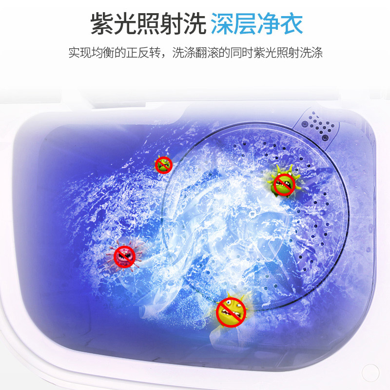 洗脱一体家用双桶双缸半全自动小型婴儿童迷你洗衣机 奥克斯 AUX 洗脱一体家用双桶双缸半全自动小型婴儿童迷你洗衣机 奥克斯 AUX