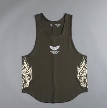 TT WOLVESDRYWOLF wolf head wolf ແຫ້ງໄວ wolf sports and leisure vest men's moisture wicking ready-made D111