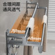 No hole-free towel rack double rod hanging towel
