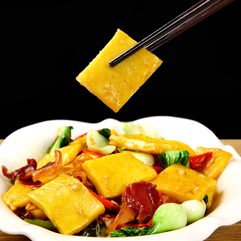 江西赣南特产黄元米果传统手工年糕条棍打客家黄粿黄糍粑500g食品 - 图1