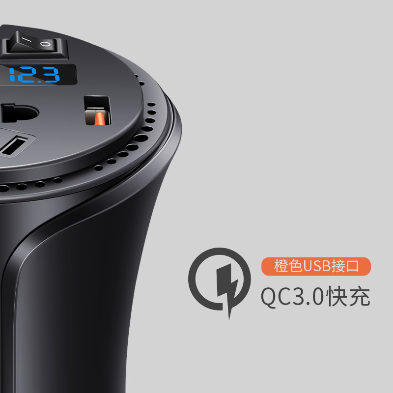 保时捷卡宴macan车载专用逆变器电源12V转220V笔记本usb充电-图2