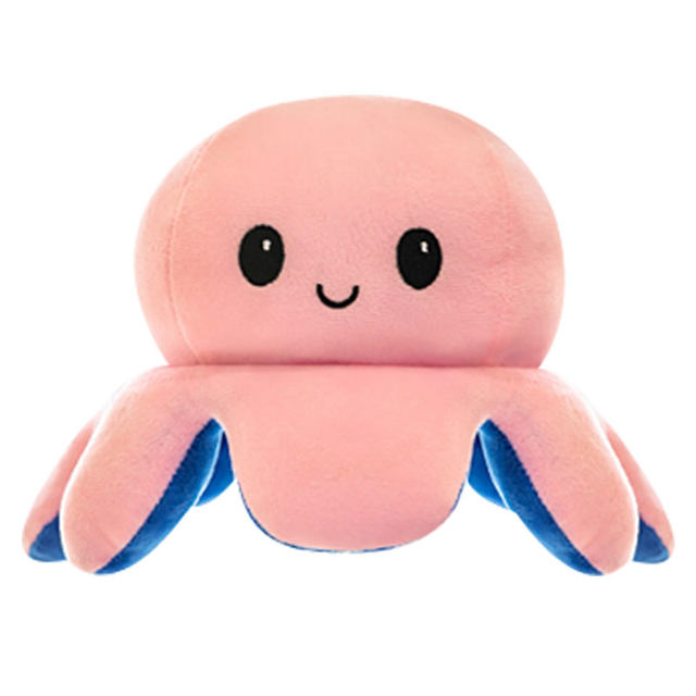 Double-sided face-changing octopus doll plush doll girl