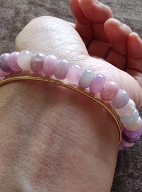 粉紫色系 舒俱徕盘珠手串