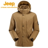 Jeep, мужская ветрозащитная бархатная дорожная удерживающая тепло альпинистская демисезонная куртка, осенний сезон