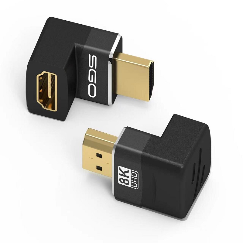 斯格HDMI2.1弯头hdmi90度直角转接头270度延长器8k@60Hz 4K@120Hz - 图0