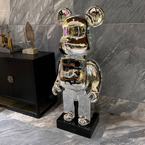 Net Red Violent Bear Large Swing Piece Light Extravagant Cartoon Paparazzi Kaws High-end Sculpture Living Room TV Cabinet Floor Decoration