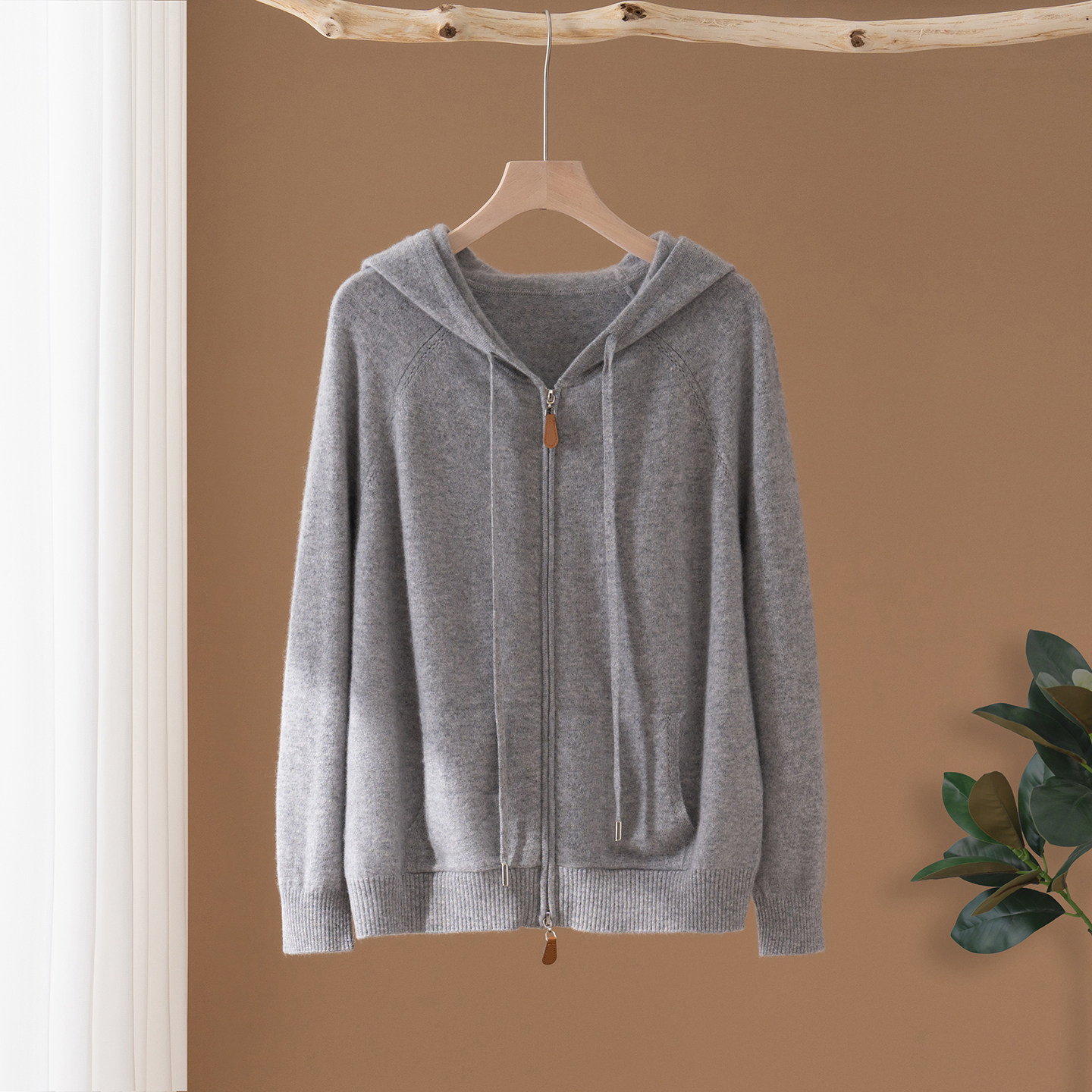 25秋冬新款100%纯山羊绒衫女连帽针织开衫休闲毛衣外套卫衣打底衫,淘宝优惠券,粉丝福利购,淘宝优惠卷