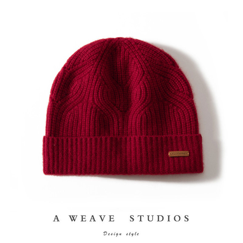 100%山羊绒帽子女款2025新款秋冬百搭保暖时尚情侣针织毛线护耳帽,淘宝优惠券,粉丝福利购,淘宝优惠卷