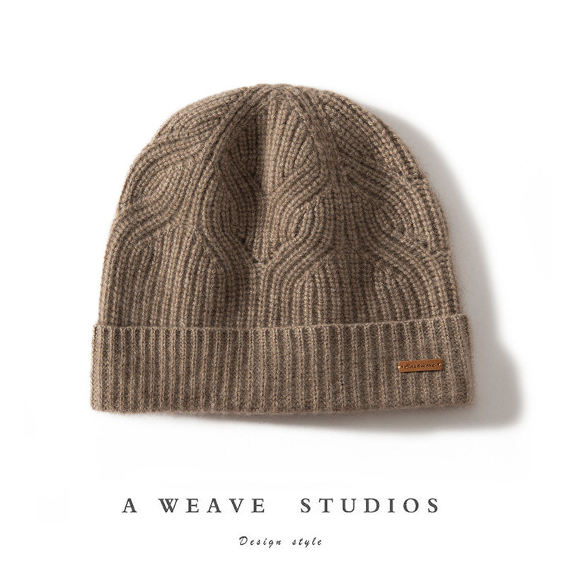 100%山羊绒帽子女款2025新款秋冬百搭保暖时尚情侣针织毛线护耳帽,淘宝优惠券,粉丝福利购,淘宝优惠卷